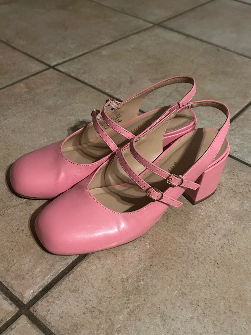 pink Madden Girl Mary Jane Heels